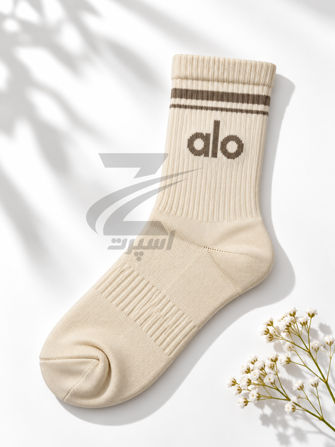 جوراب نیمساق ورزشی alo کرم